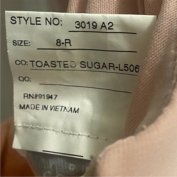 DESSY COLLECTION- CRISS CROSS STRAP BACKLESS MAXI DRESS IN TOASTED SUGAR - Picture 6 of 7